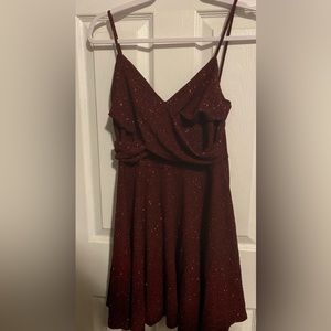 Red sparkly dress